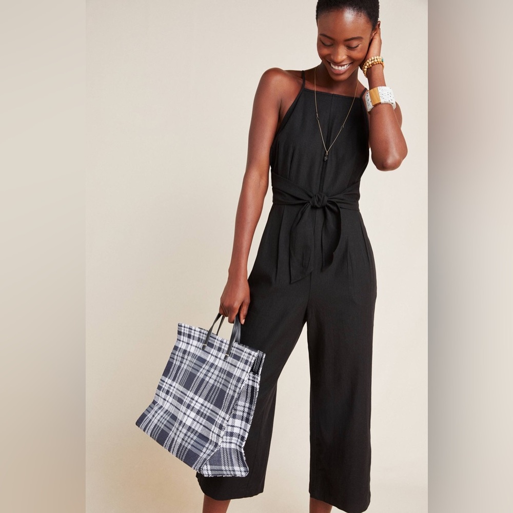 Greylin Linen Jumpsuit - Black